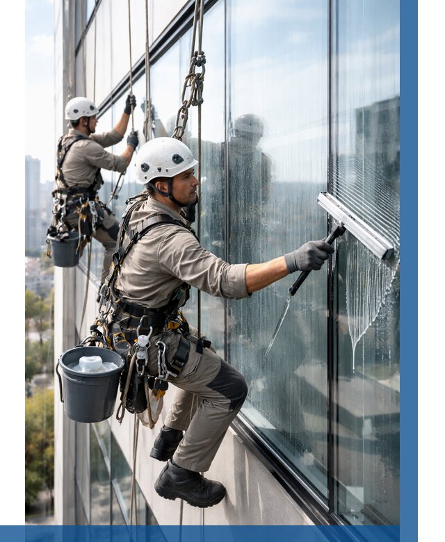 Мойка окон альпинистами в Качканаре от 4614 р. | ВЫСОТНИК-Кчк