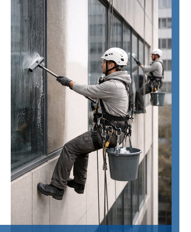 Мойка фасадов зданий в Качканаре под ключ от 359 р. | ВЫСОТНИК-Кчк