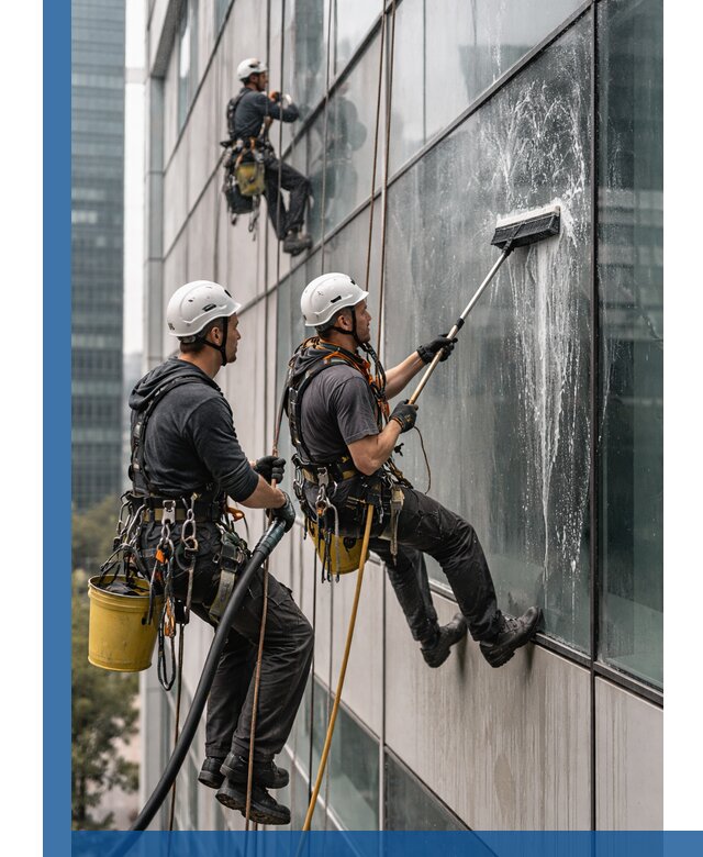 Профессиональная высотная мойка фасадов зданий в Качканаре