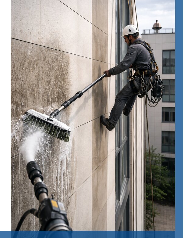 Мойка фасада из керамогранита в Качканаре от 308 р. | ВЫСОТНИК-Кчк