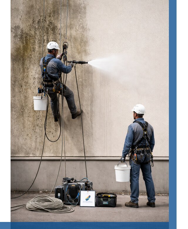 Очистка фасада от плесени в Качканаре от 308 р. | ВЫСОТНИК-Кчк