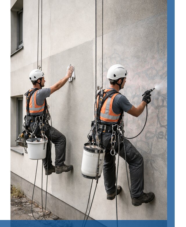 Антиграффити покрытие фасада в Качканаре от 615 р. | ВЫСОТНИК-Кчк