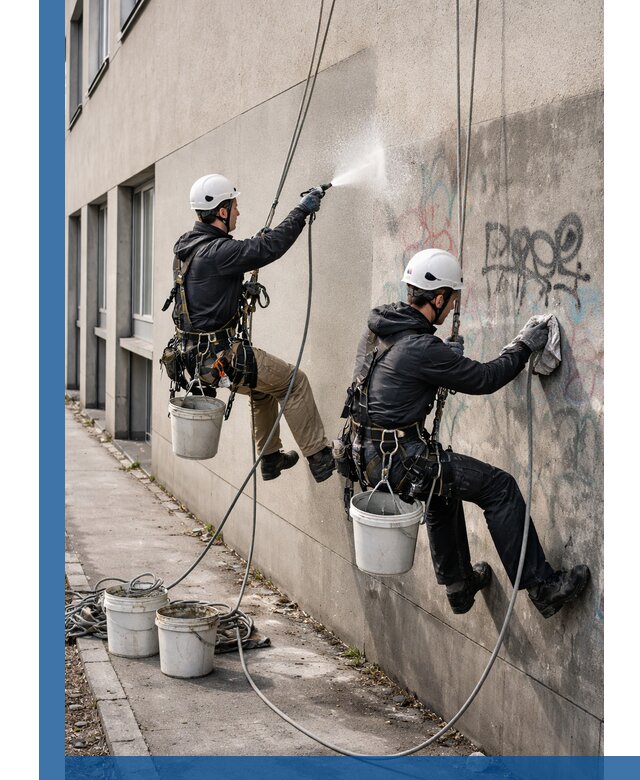 Антиграффити покрытие фасада с защитой от надписей в Качканаре