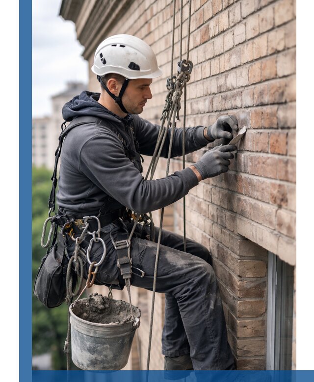 Качественный ремонт кирпичной кладки фасада в Качканаре с гарантией