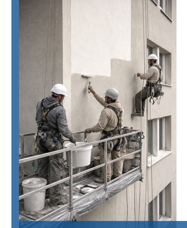 Покраска оштукатуренного фасада в Качканаре под ключ с гарантией