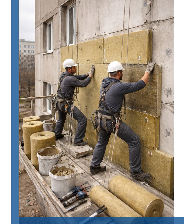 Утепление фасада минватой в Качканаре под ключ с гарантией