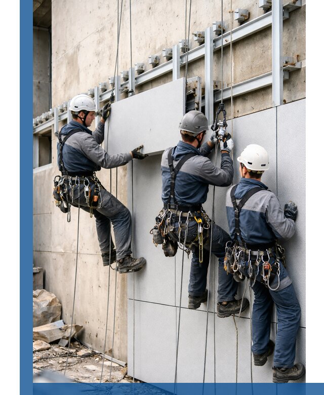 Монтаж вентилируемого фасада в Качканаре под ключ с гарантией качества