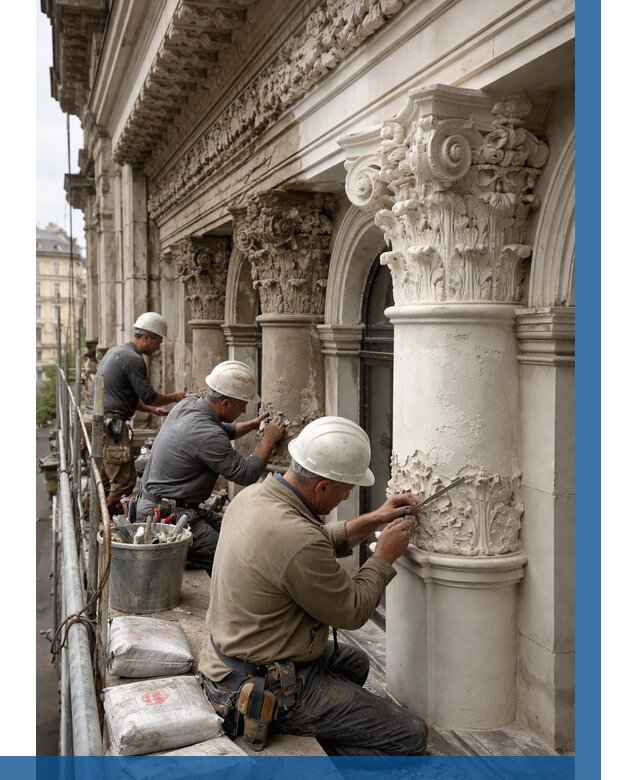 Реставрация фасадной лепнины в Качканаре от 2563 р. | ВЫСОТНИК-Кчк