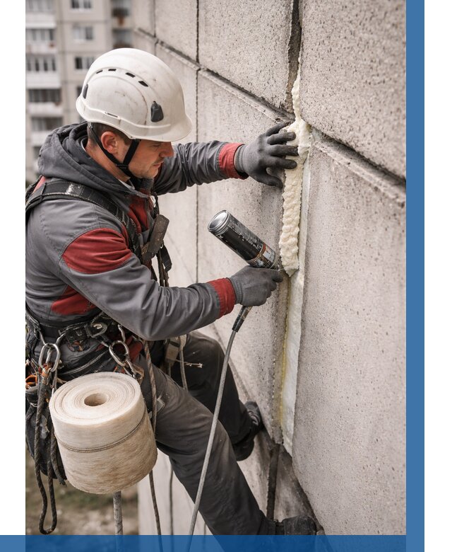 Утепление межпанельных швов в Качканаре от 718 р. | ВЫСОТНИК-Кчк