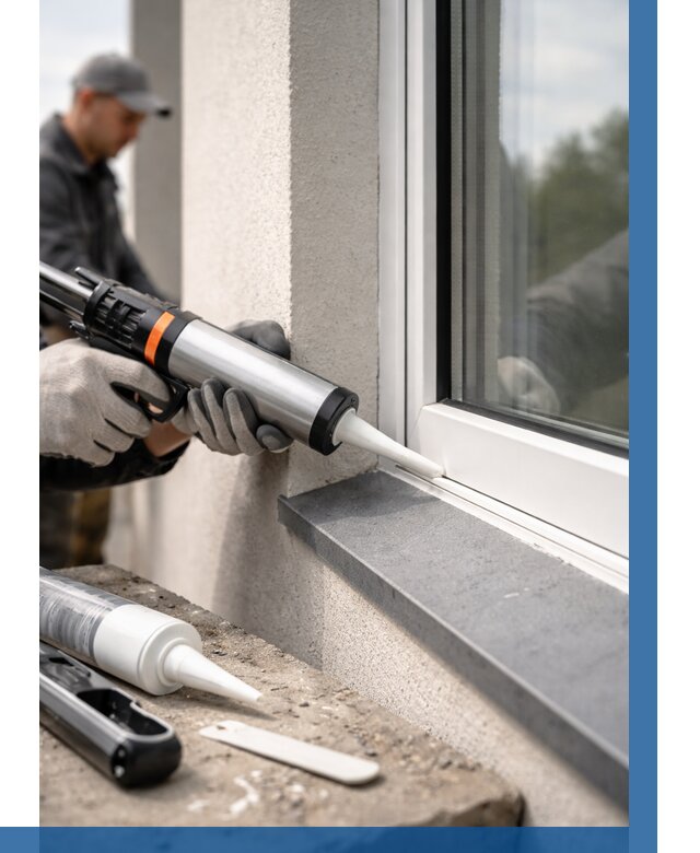 Герметизация монтажных швов окон в Качканаре от 666 р. | ВЫСОТНИК-Кчк