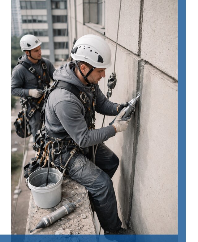 Ремонт деформационных швов здания в Качканаре от 1025 р. | ВЫСОТНИК-Кчк