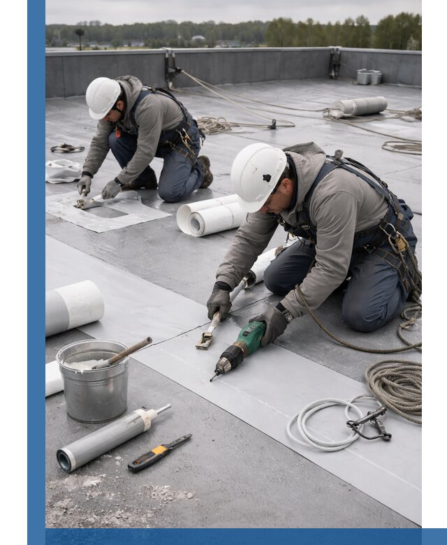 Ремонт мембранной кровли в Качканаре качественно и с гарантией