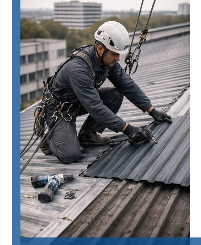 Ремонт профнастила на кровле в Качканаре, работы под ключ