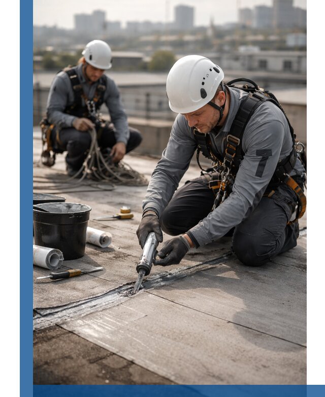 Аварийное и капитальное устранение протечек кровли в Качканаре