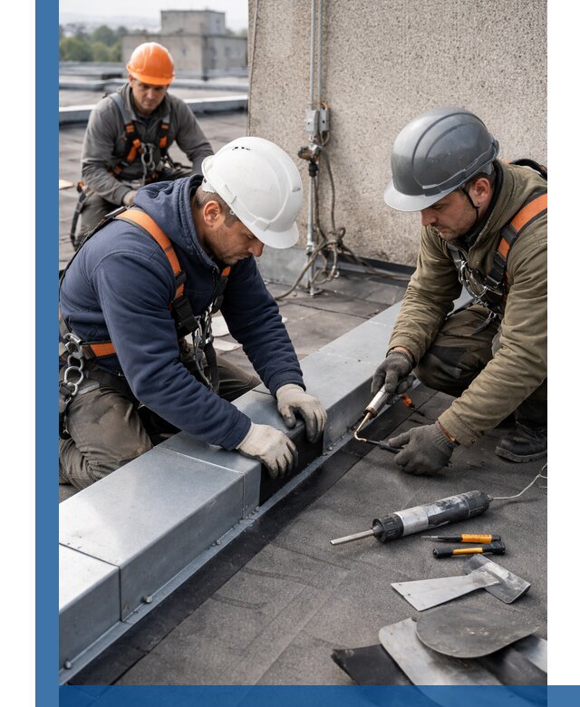 Ремонт кровельных примыканий в Качканаре профессионально