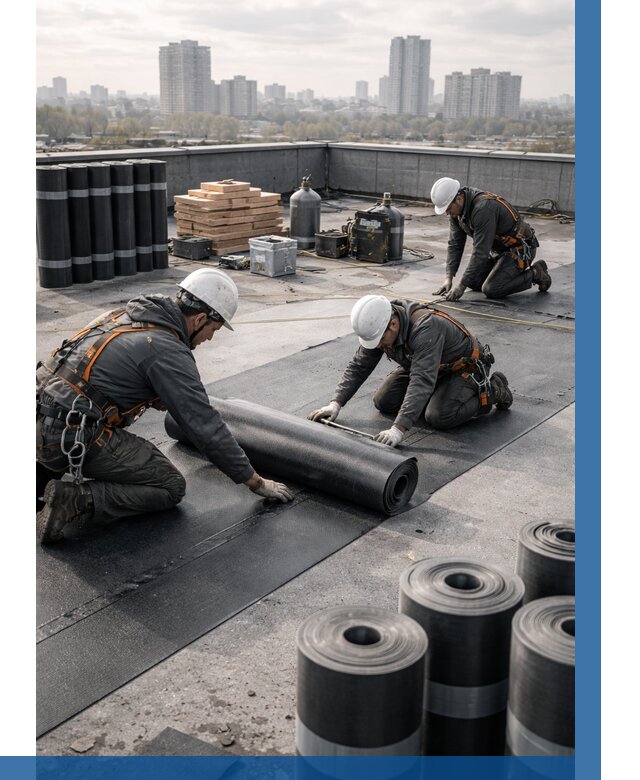 Монтаж мягкой кровли под ключ в Качканаре от 461 р. | ВЫСОТНИК-Кчк