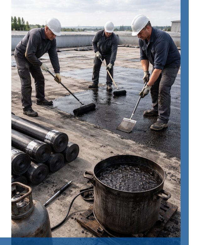 Гидроизоляция кровли мастикой в Качканаре от 615 р. | ВЫСОТНИК-Кчк