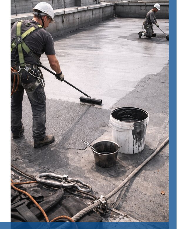 Гидроизоляция кровли жидкой резиной в Качканаре от 513 р. | ВЫСОТНИК-Кчк