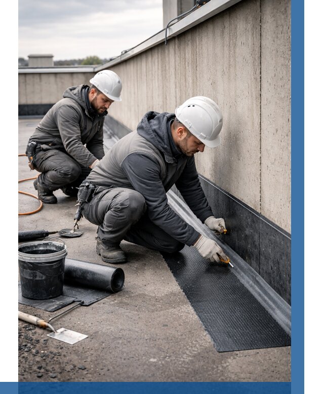 Гидроизоляция примыканий на кровле в Качканаре от 923 р. | ВЫСОТНИК-Кчк