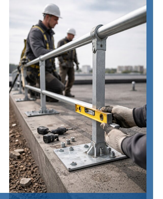 Монтаж кровельного ограждения в Качканаре от 1230 р. | ВЫСОТНИК-Кчк