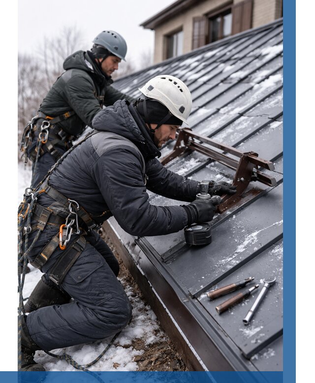 Монтаж снегозадержателей в Качканаре от 461 р. | ВЫСОТНИК-Кчк