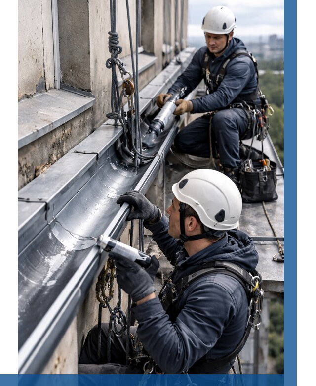 Ремонт водосточных желобов в Качканаре от 6664 р. | ВЫСОТНИК-Кчк