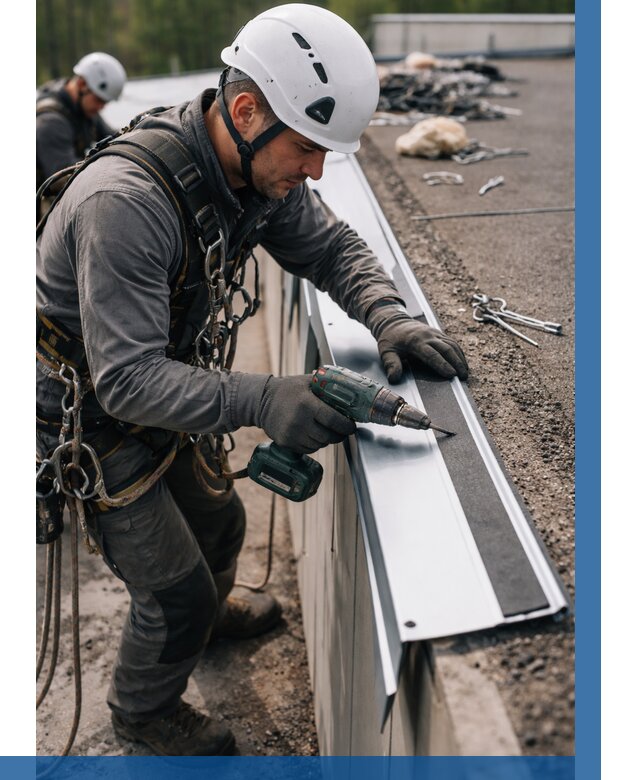 Монтаж капельника на кровле в Качканаре от 308 р. | ВЫСОТНИК-Кчк