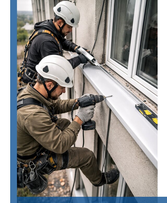 Профессиональный монтаж оконных отливов и отведения воды в Качканаре