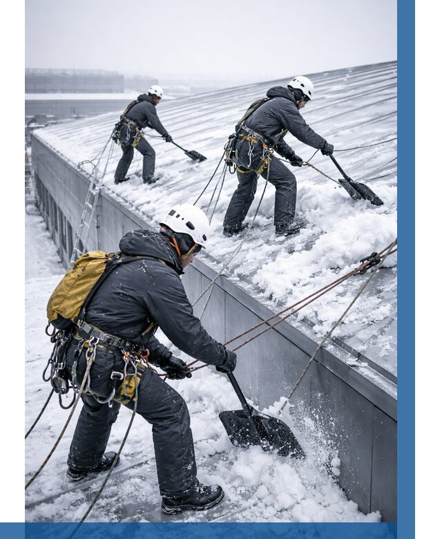 Очистка навесов от снега в Качканаре от 4614 р. | ВЫСОТНИК-Кчк