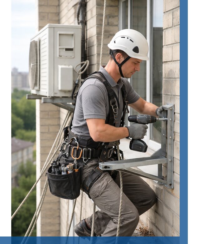 Установка кронштейнов кондиционера в Качканаре от 3589 р. | ВЫСОТНИК-Кчк