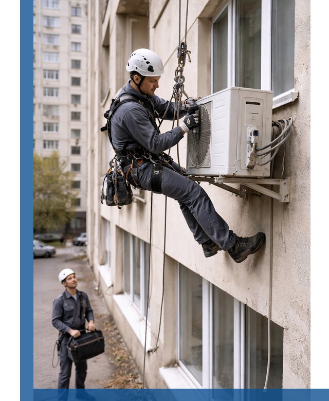 Демонтаж внешнего блока кондиционера в Качканаре профессионально