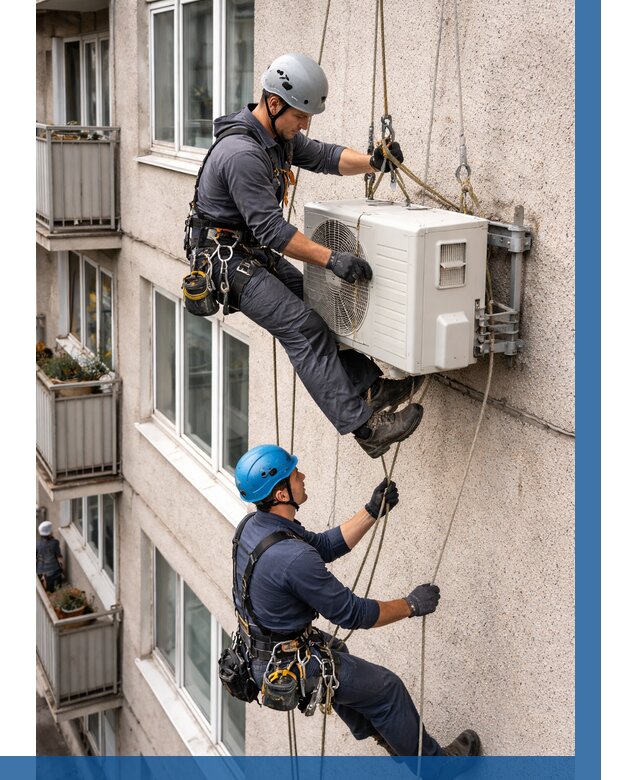 Перенос внешнего блока кондиционера в Качканаре от 9228 р.| ВЫСОТНИК-Кчк