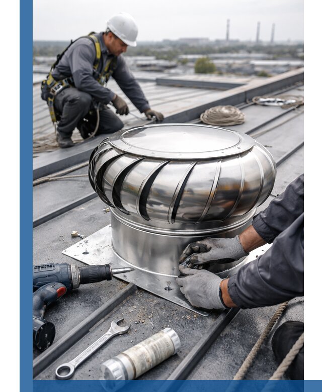 Установка дефлекторов на кровле в Качканаре профессионально