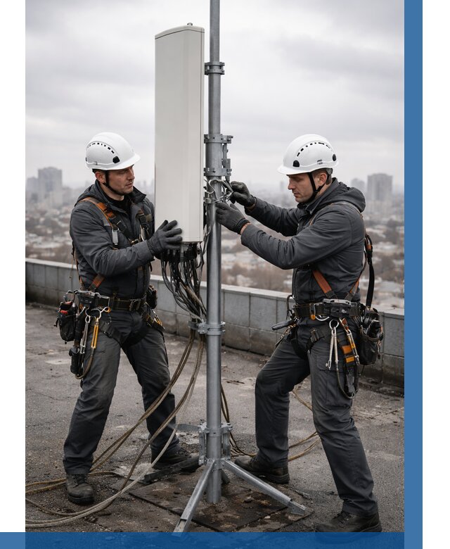 Монтаж антенн связи на крыше в Качканаре от 8715 р. | ВЫСОТНИК-Кчк