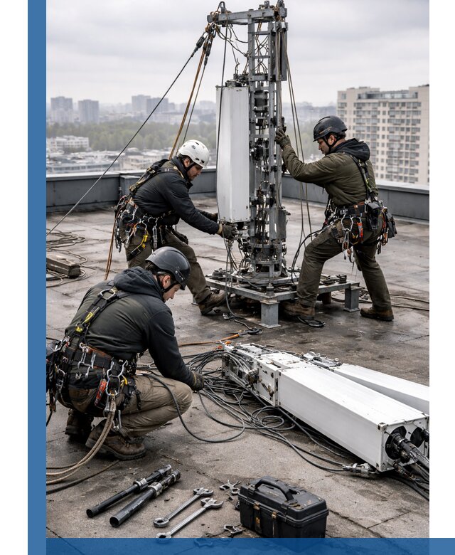 Демонтаж антенн на крыше зданий в Качканаре с гарантией