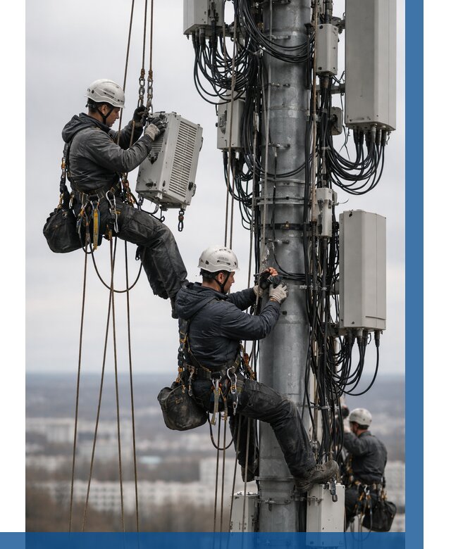 Монтаж оборудования связи на мачте в Качканаре от 7690 р. | ВЫСОТНИК-Кчк