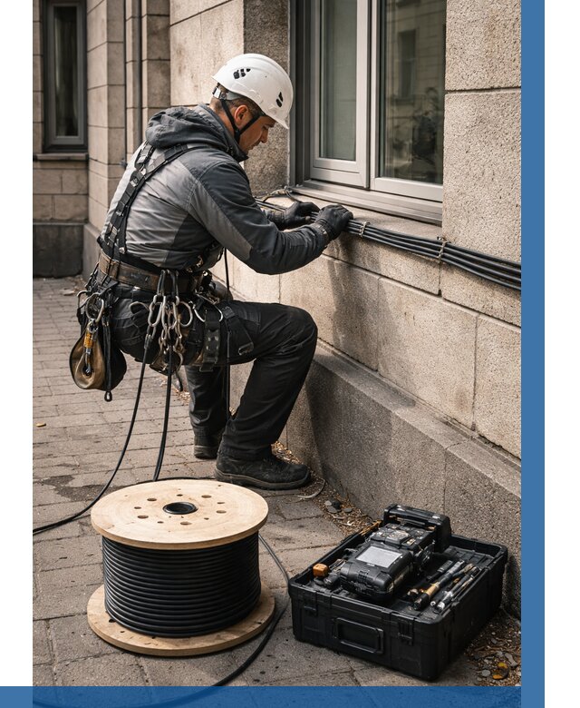 Прокладка оптоволоконного кабеля в Качканаре от 820 р. | ВЫСОТНИК-Кчк