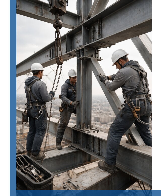 Профессиональный монтаж металлоконструкций на высоте в Качканаре