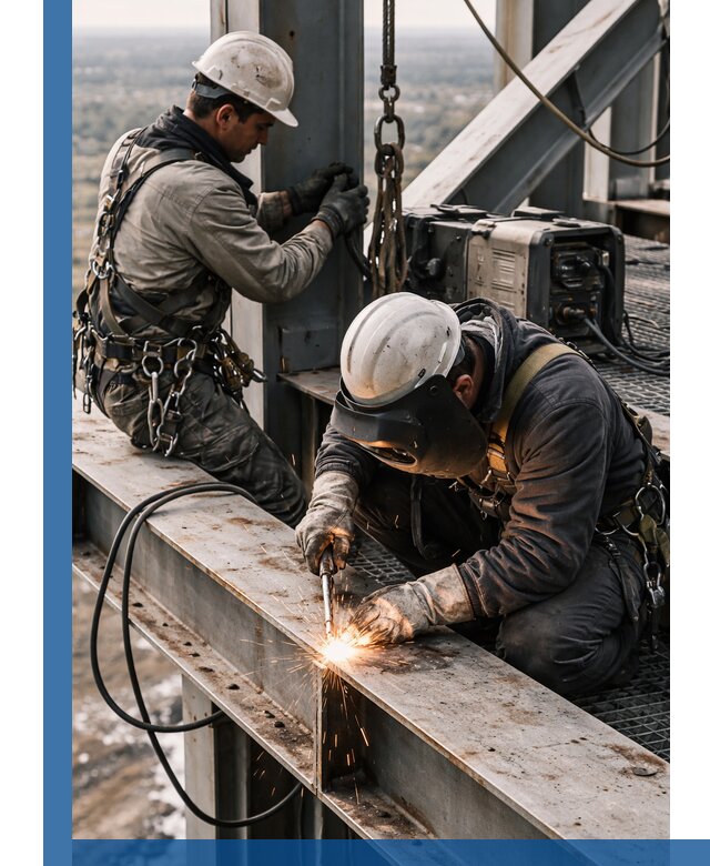 Высотные сварочные работы в Качканаре для промышленных объектов