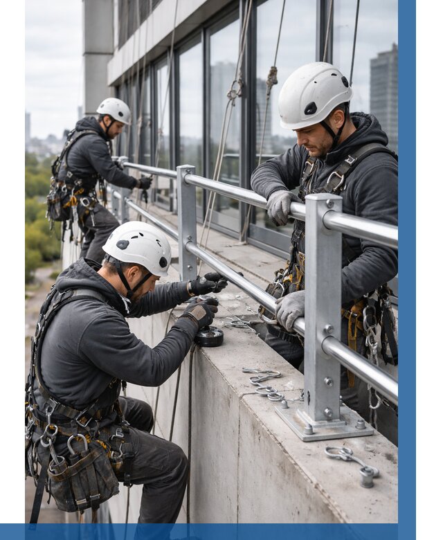 Монтаж ограждений на высоте в Качканаре, от 1230 р. | ВЫСОТНИК-Кчк