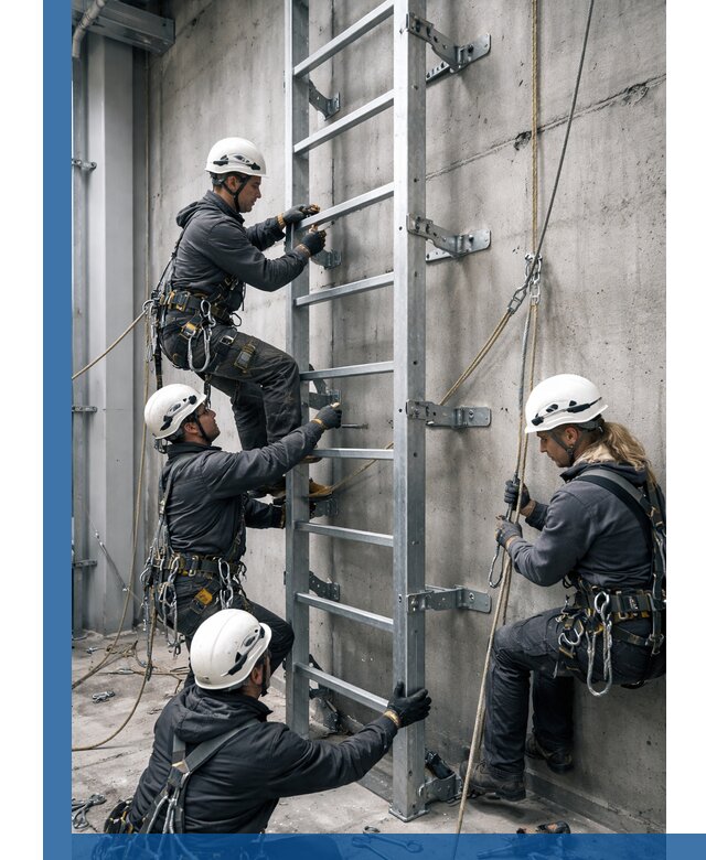 Монтаж металлических лестниц в Качканаре под ключ со гарантией