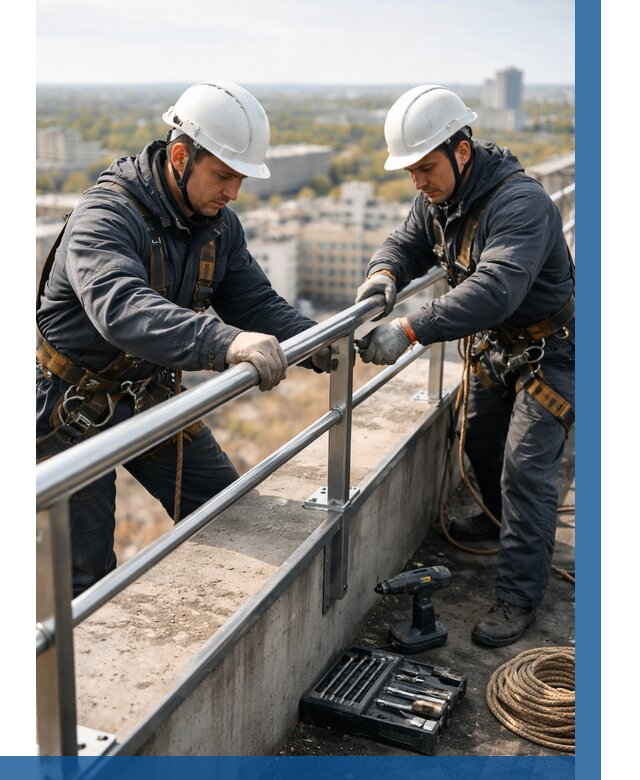 Монтаж перил на высоте в Качканаре от 2563 р. | ВЫСОТНИК-Кчк