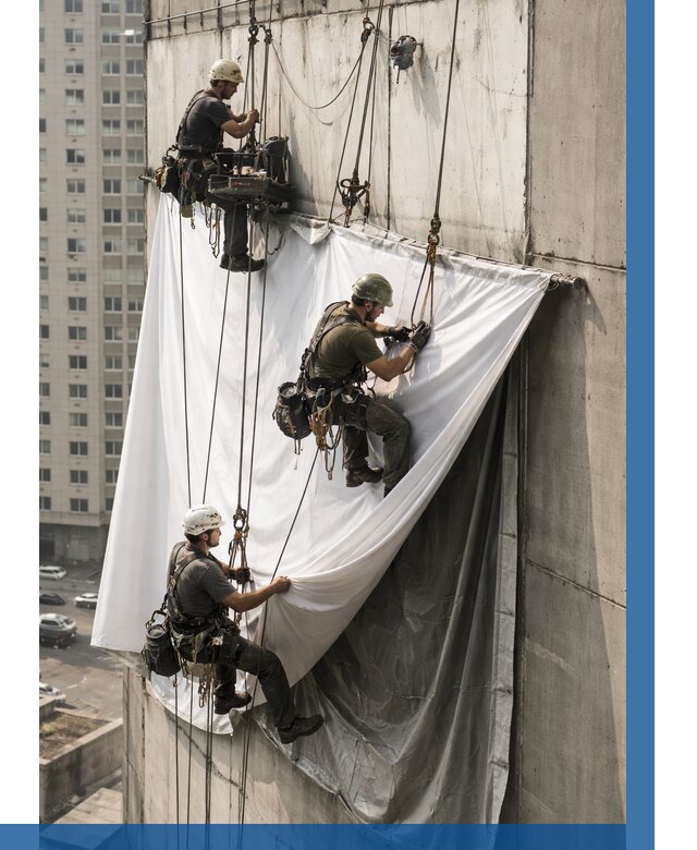 Замена баннерного полотна в Качканаре от 6664 р. | ВЫСОТНИК-Кчк—заказать