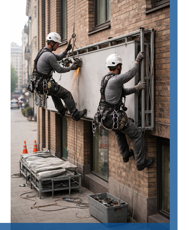 Демонтаж рекламной вывески в Качканаре от 6664 р. | ВЫСОТНИК-Кчк