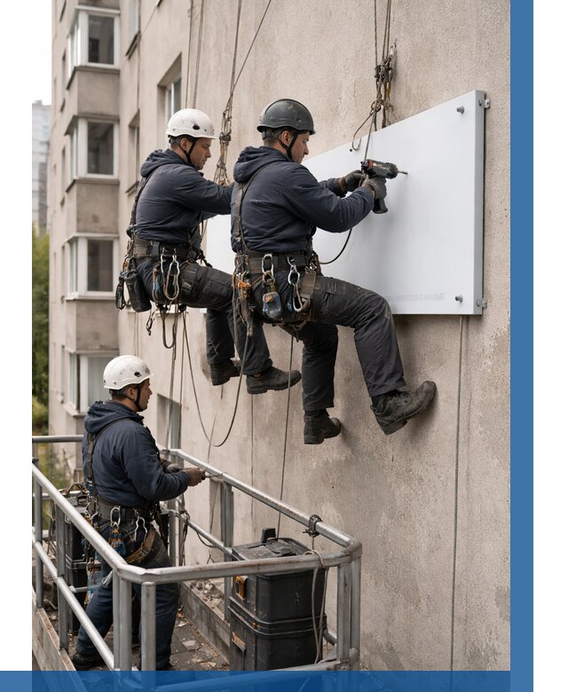 Монтаж табличек и указателей в Качканаре от 3589 р. | ВЫСОТНИК-Кчк