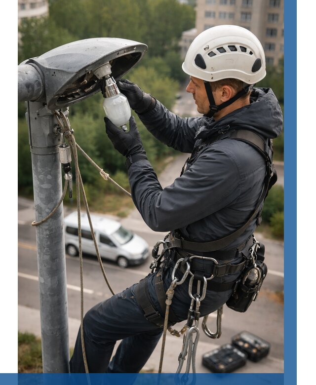 Замена ламп на высоте в Качканаре от 2563 р. | ВЫСОТНИК-Кчк