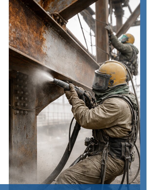 Пескоструйная очистка металлоконструкций в Качканаре по 615 р.  ВЫСОТНИК-Кчк