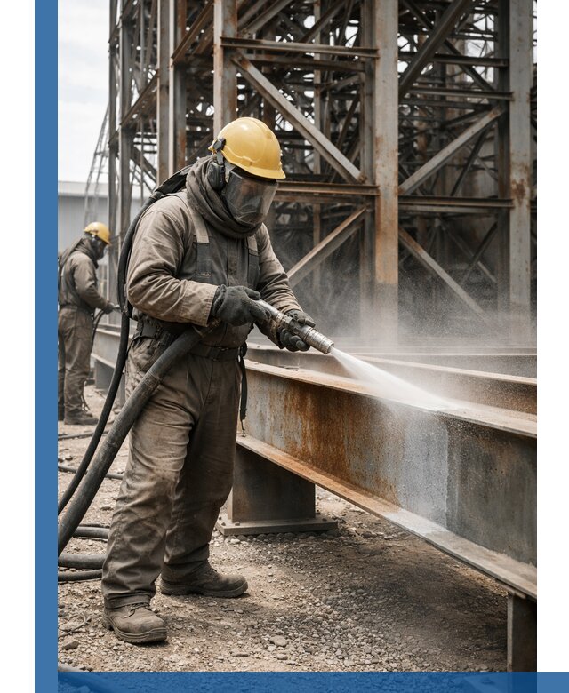 Пескоструйная очистка металлоконструкций в Качканаре промышленная