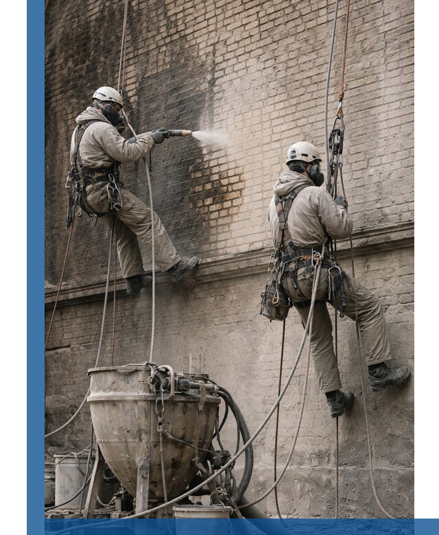 Пескоструйная очистка фасадов в Качканаре профессионально