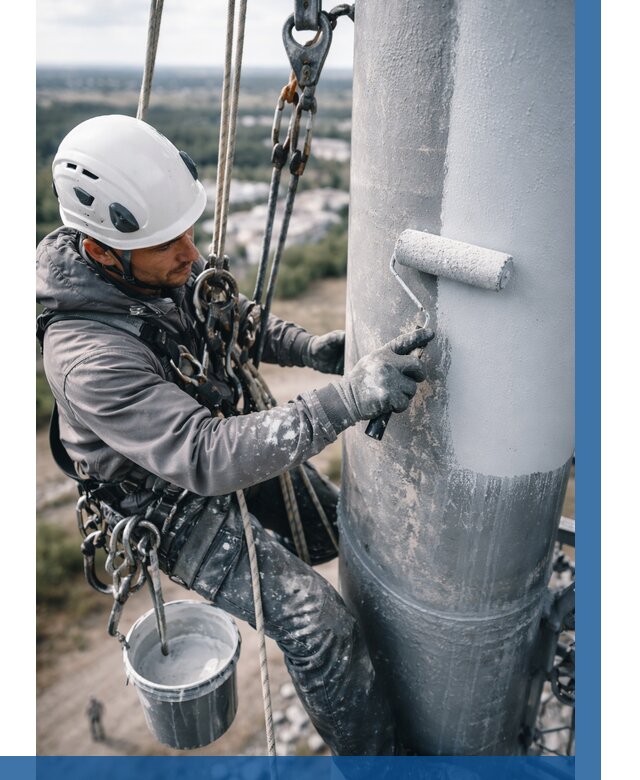 Покраска мачт связи под ключ в Качканаре от 872 р. | ВЫСОТНИК-Кчк